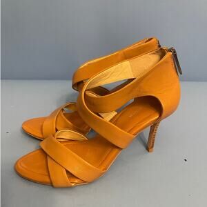 BCBGeneration Women Strappy Heels Leather 3 inch Heels size 6.5
